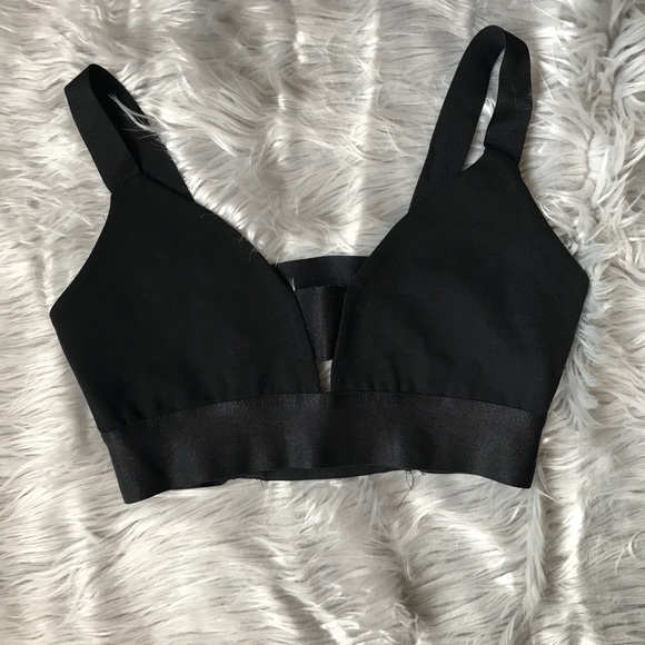 bebe Tops - Black Bebe Crop Top (women’s)